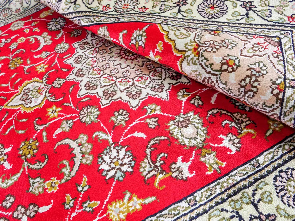 China Seide Tapis 122x78cm - Tapis oriental