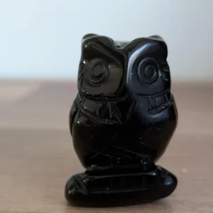 Chouette en Obsidienne