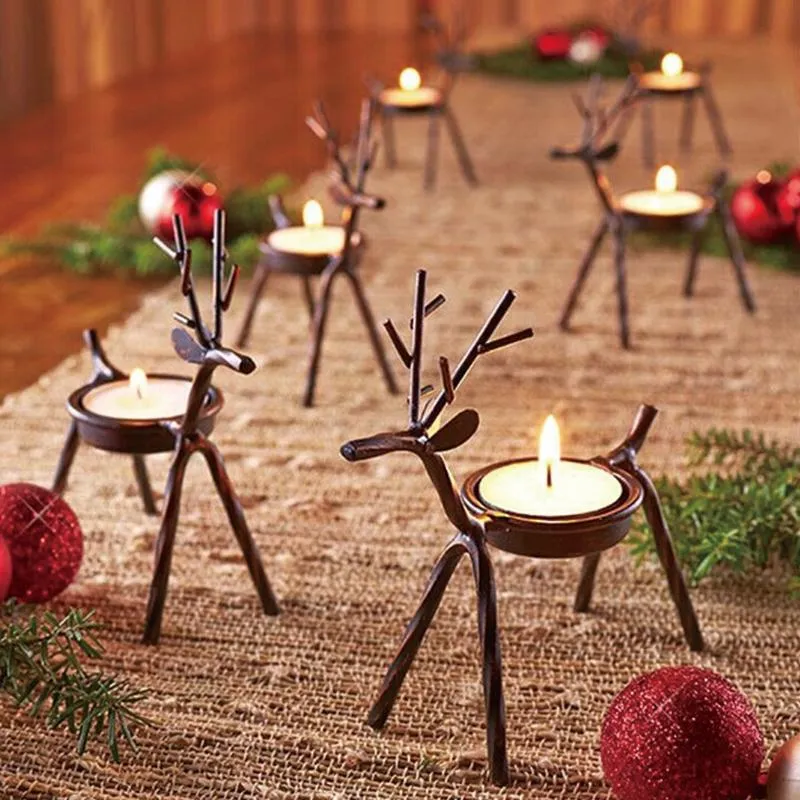 Porte-bougie Chauffe-plat pour Noël Forme Renne ciaovie