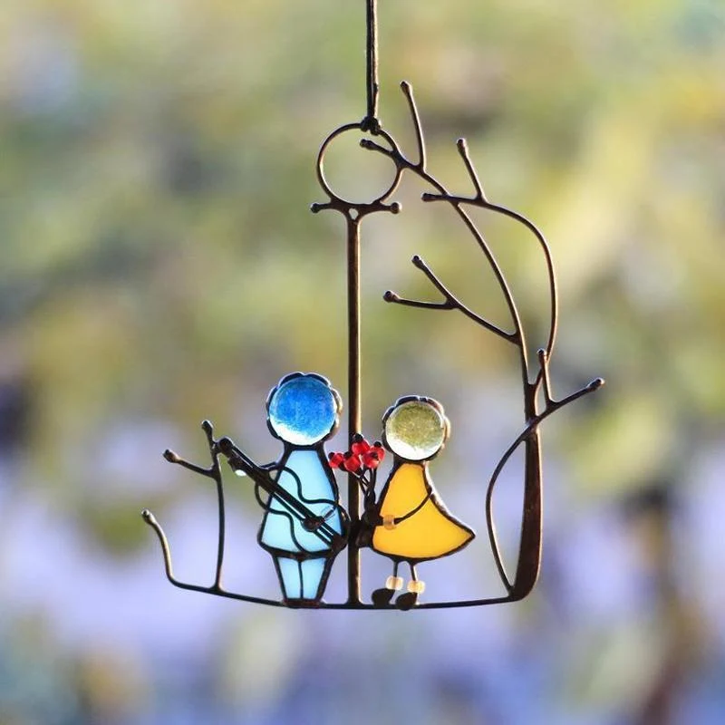 Tentures de Vitrail Attrape-soleil Cadeau Art de Décoration A ciaovie