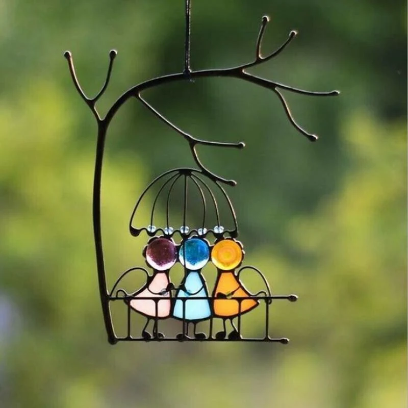 Tentures de Vitrail Attrape-soleil Cadeau Art de Décoration A ciaovie
