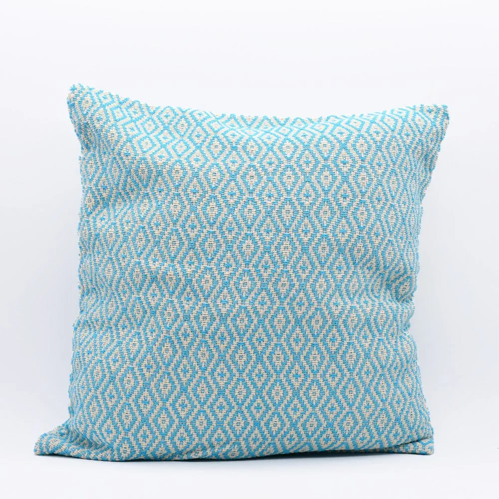 Housse de coussin 50x50 "Losango" - Turquoise CICA