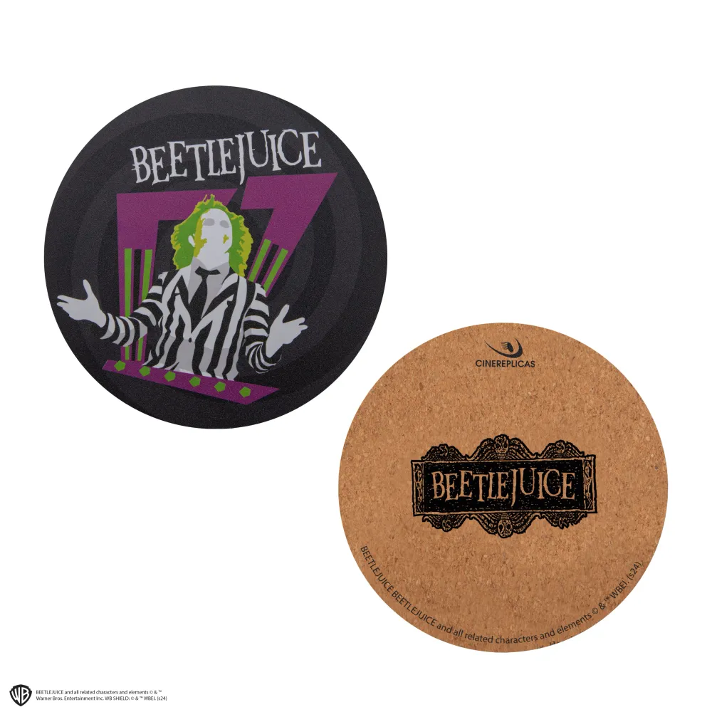 Ensemble de 4 sous-verres Beetlejuice Cinereplicas EU