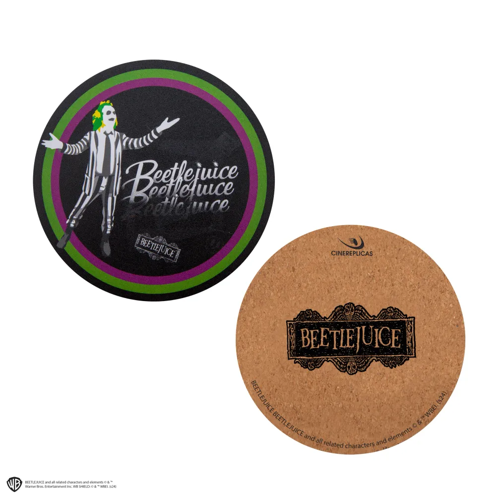 Ensemble de 4 sous-verres Beetlejuice Cinereplicas EU