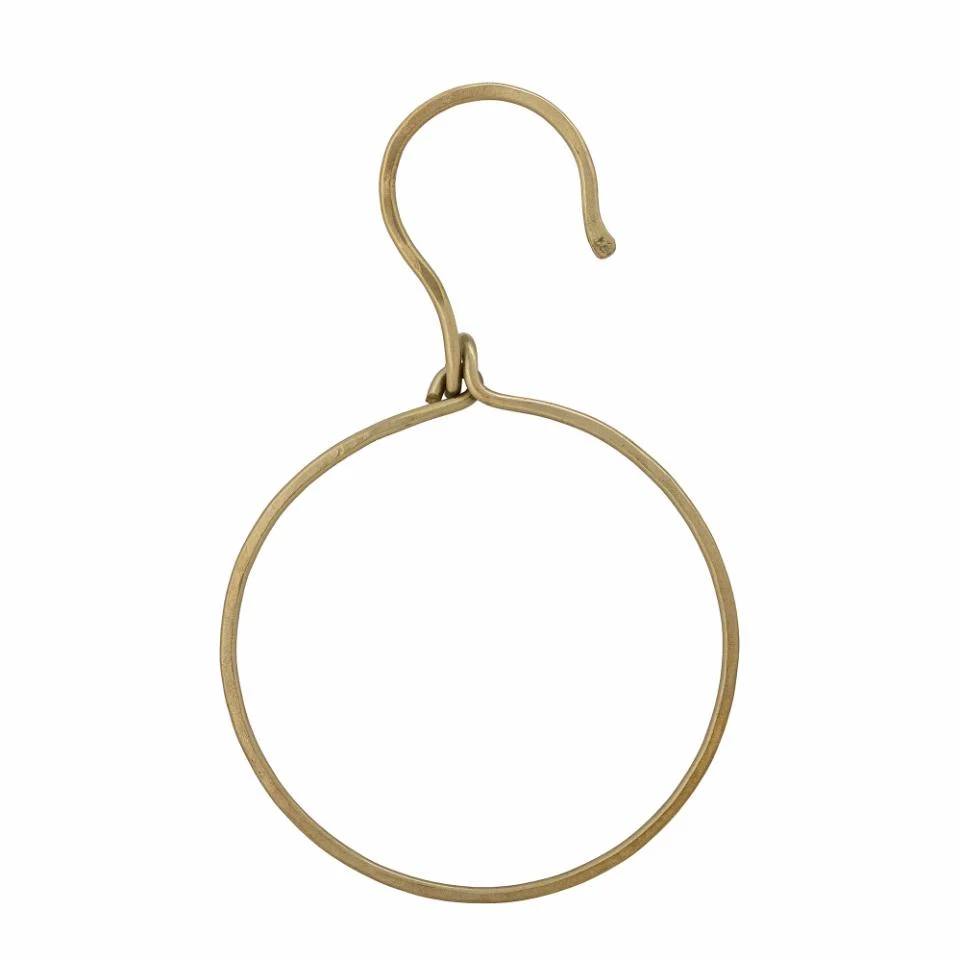 Cintre crochet cercle en laiton