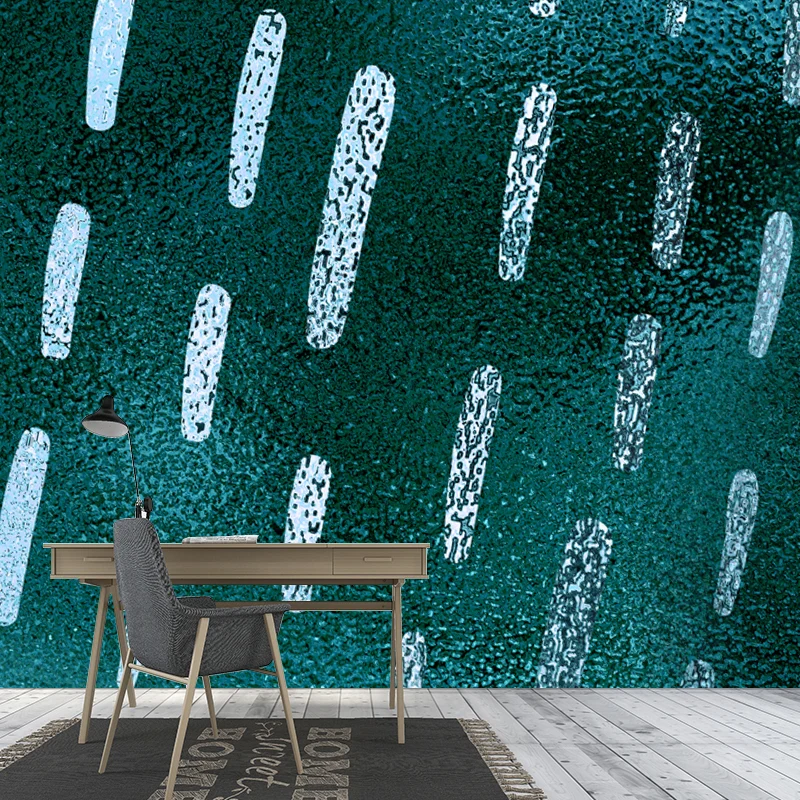 Autocollant Mural moderne de couleur foncée, grandes rayures, Art Mural en aluminium pour salon, taille personnalisée Clea...