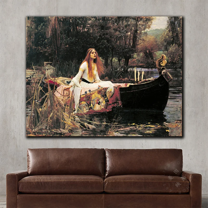 Boating Girl Wall Decor Impressionnisme Texturé Filles Chambre Peinture, Plusieurs Tailles Clearhalo