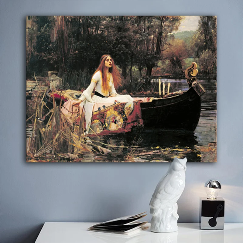Boating Girl Wall Decor Impressionnisme Texturé Filles Chambre Peinture, Plusieurs Tailles Clearhalo