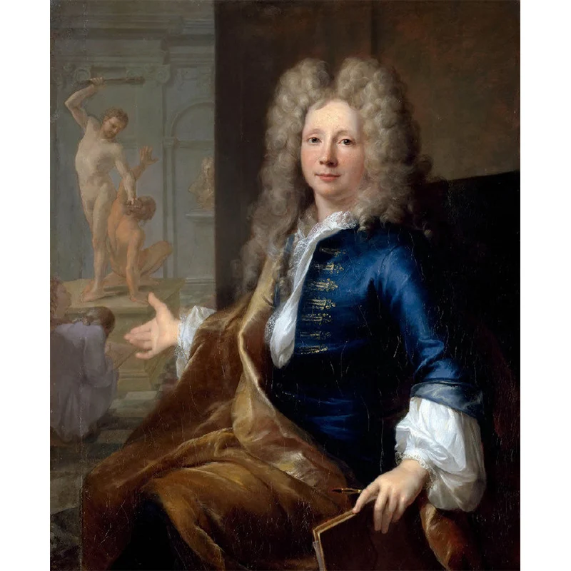 Décoration murale gentleman vintage pour chambre à coucher, autocollant mural imprimé sur mesure en bleu et marron Clearhalo