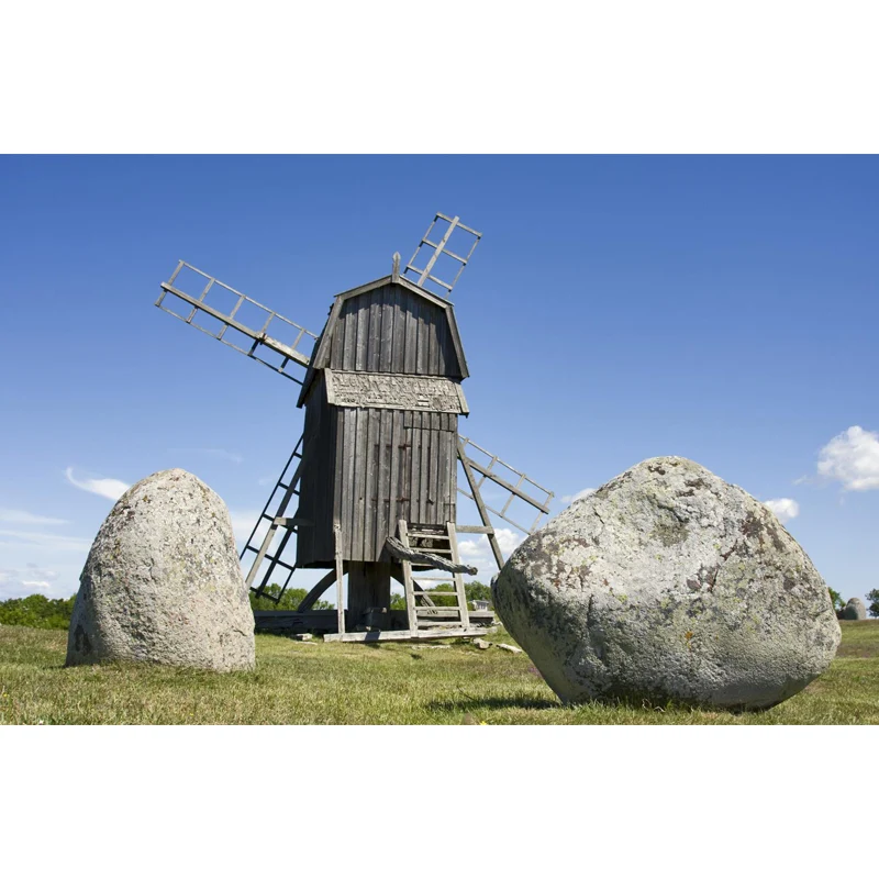 Délicieux papier peint Mural moulin à vent, pour salle à manger, décoration murale de printemps, personnalisé Clearhalo