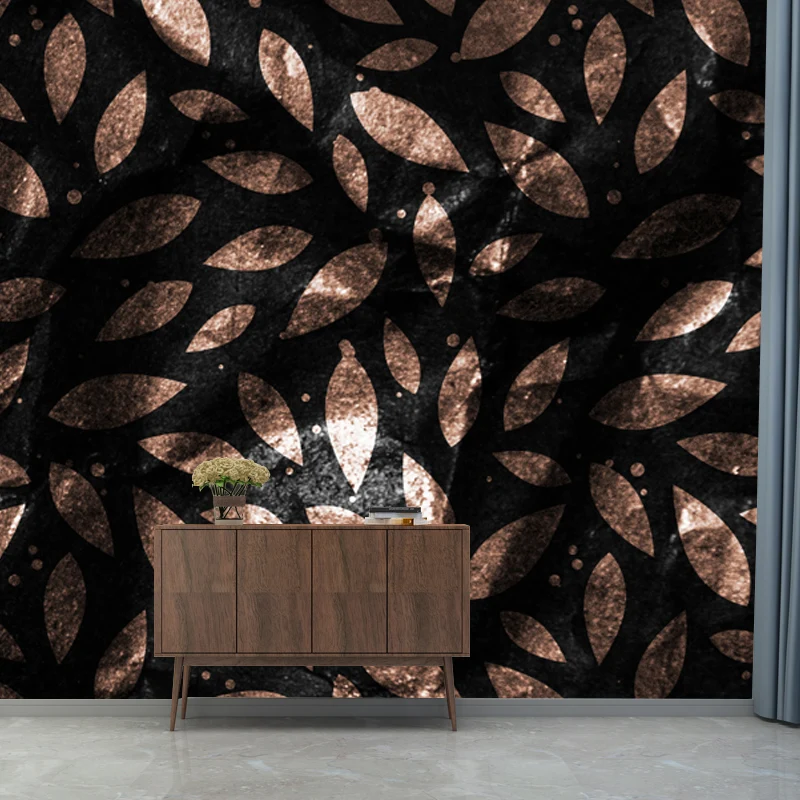 Feuille entière imprimée feuille murale, décoration murale moderniste résistante à l'humidité pour salon Clearhalo