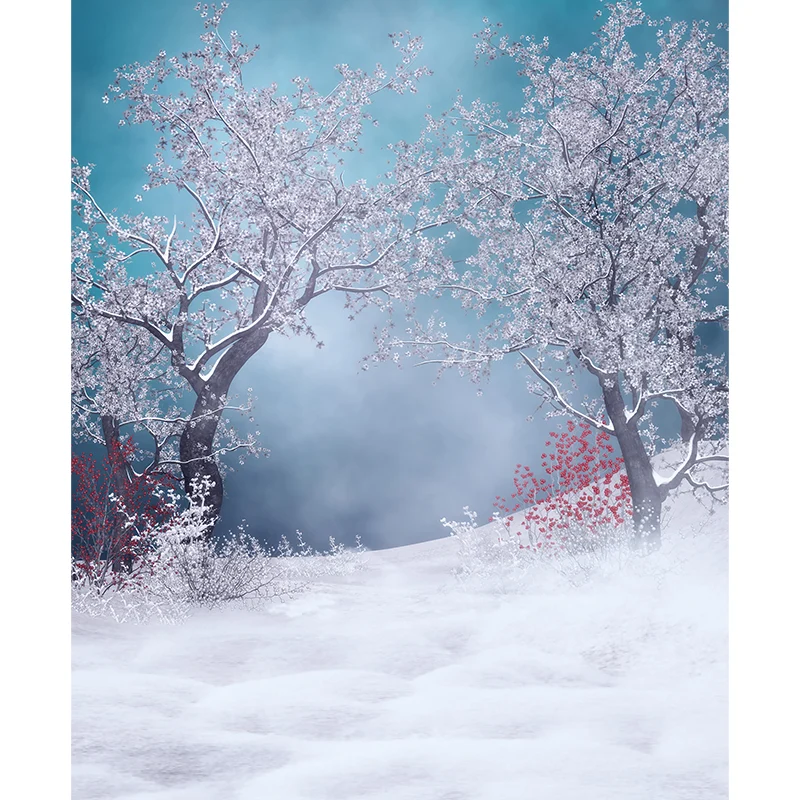 Illustration murale de scène de fleurs d'hiver, superbe décoration murale pour salle à manger, à personnaliser Clearhalo