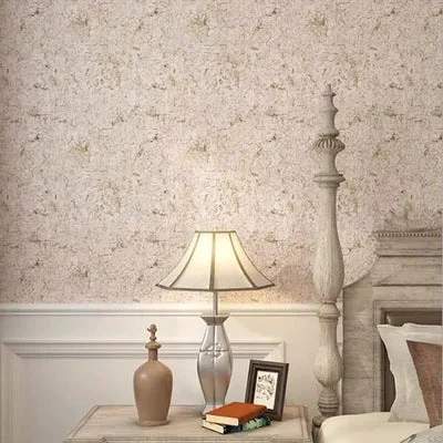 Papier peint effet ciment non encollé 21" x 31', revêtement mural traditionnel en jaune chiné Clearhalo