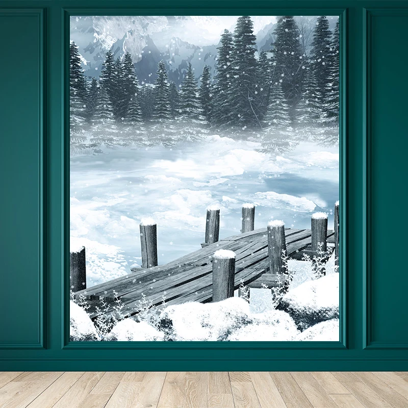Papier peint mural blanc lac gelé, revêtement mural résistant à l'humidité pour salle à manger Clearhalo