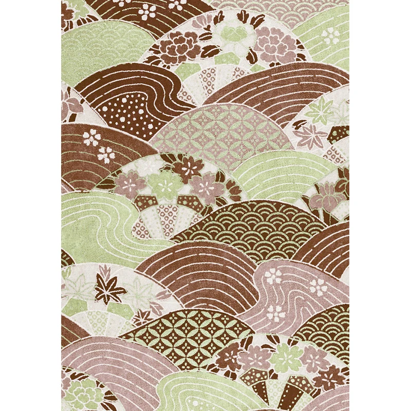 Papier peint Mural à fleurs vertes, revêtement Mural lavable de Style moderne pour la cuisine Clearhalo