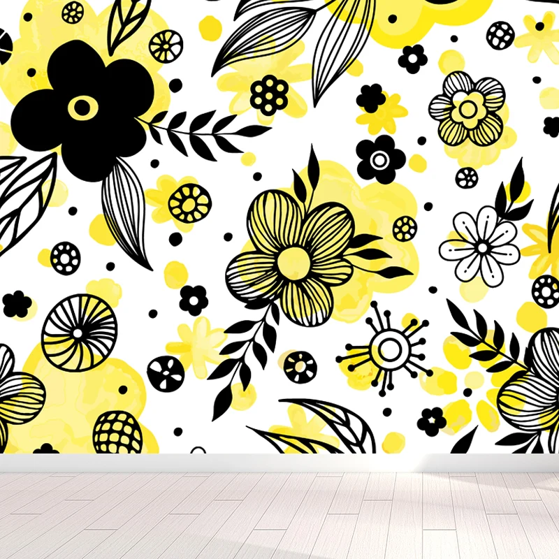 Papier peint Mural florentin de couleur douce pour la décoration, Art Mural de salon moderne Clearhalo