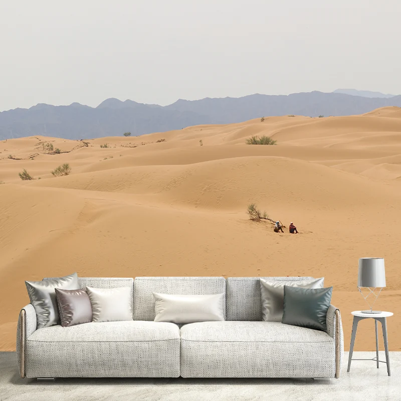 Papier peint mural intissé avec paysage naturel et désert, art mural moderne pour l'intérieur de la maison Clearhalo