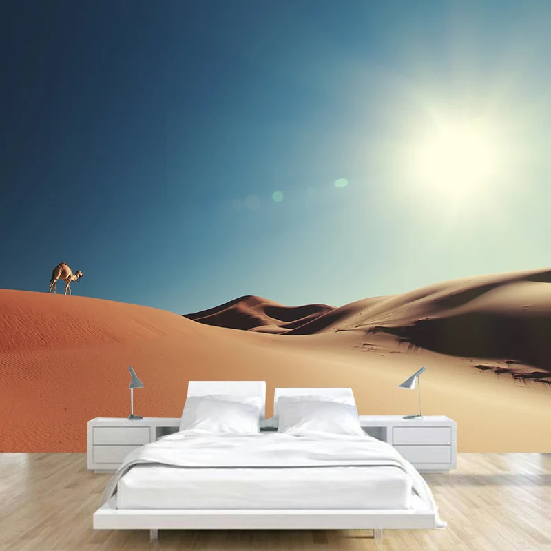 Papier peint mural intissé avec paysage naturel et désert, art mural moderne pour l'intérieur de la maison Clearhalo