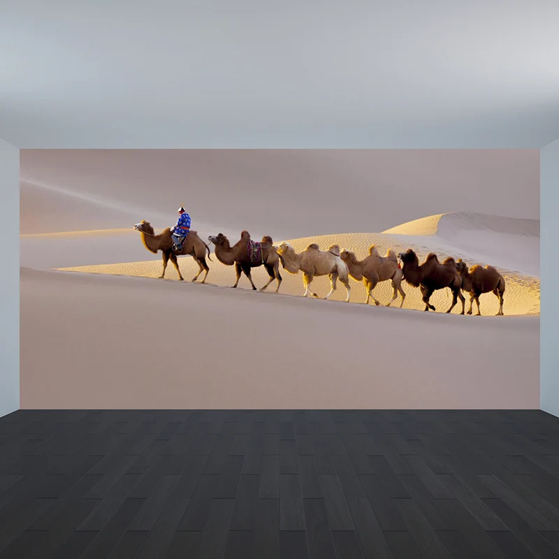 Papier peint mural intissé avec paysage naturel et désert, art mural moderne pour l'intérieur de la maison Clearhalo