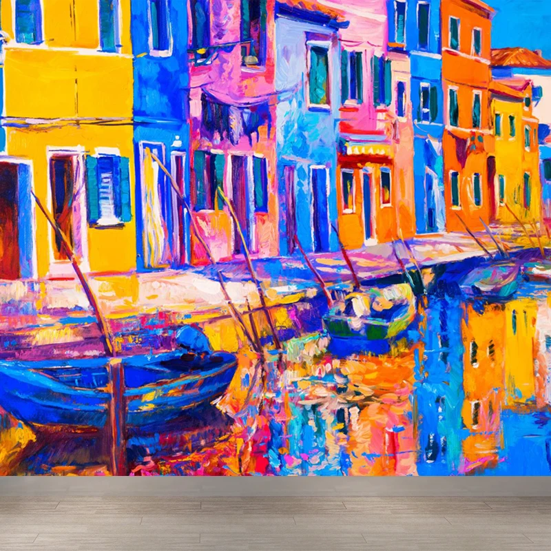 Peinture magique de la vie, papier peint Mural, couleur Pastel, revêtement Mural classique pour chambre à coucher Clearhalo