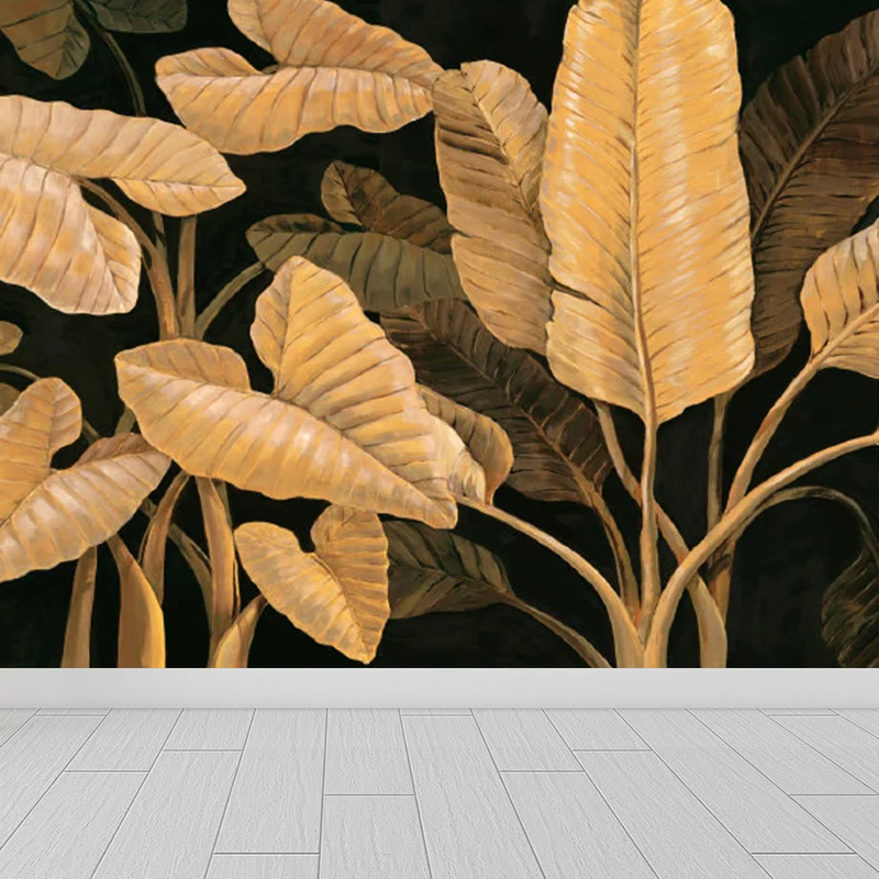 Peinture murale de diverses feuilles pour décoration murale d'illustration de salle à manger, imprimée sur mesure Clearhalo