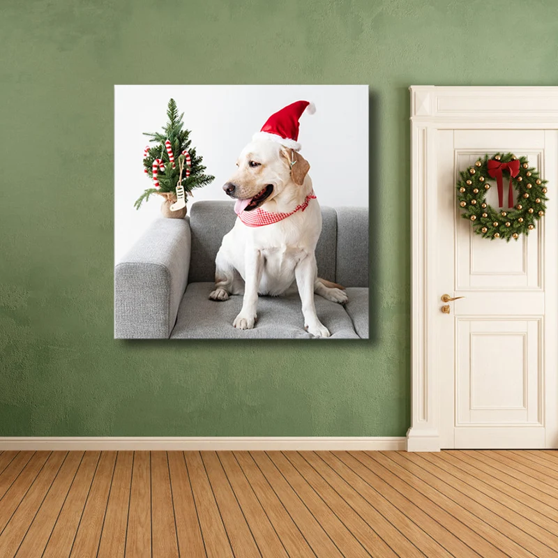 Peinture texturée sur toile, décoration murale pour enfants, chien de compagnie, plusieurs tailles, Options Clearhalo