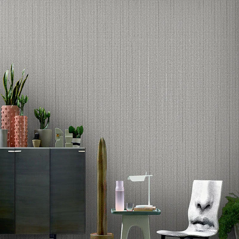 Revêtement mural à surface texturée en papier peint en tissu non tissé de couleur douce pour la décoration intérieure, 31'...