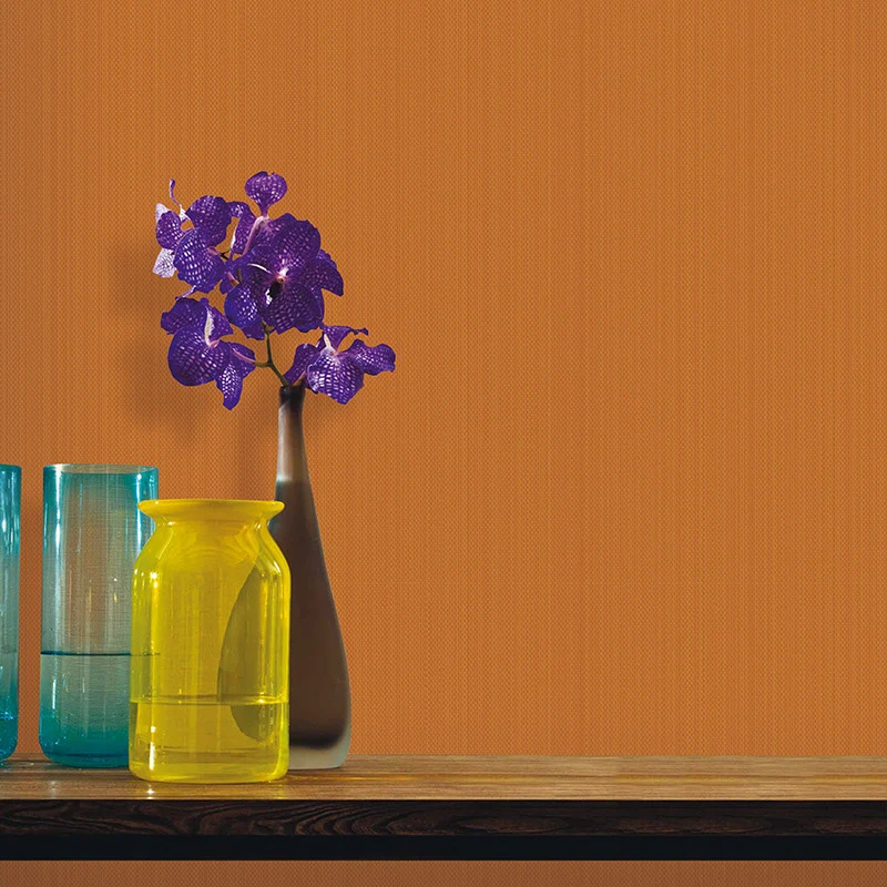 Revêtement mural texturé contemporain en rouleau de papier peint décoratif de couleur naturelle pour chambre à coucher, 57...