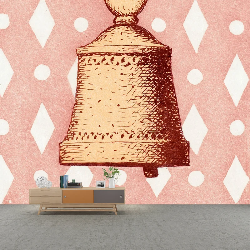 Rose La Lecon Musique Mural Decal Magritte Artwork Surreal Stain Proof Wall Covering Clearhalo