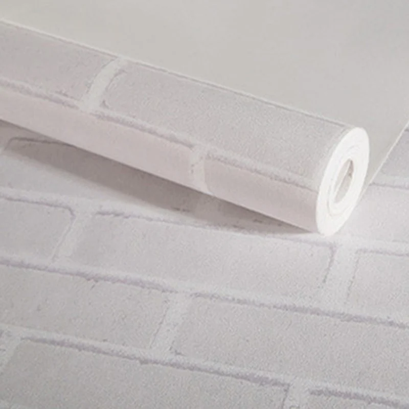 Rouleau de papier peint en vinyle multicolore, motif brique, résistant à l'humidité, 57,1 pieds carrés Clearhalo