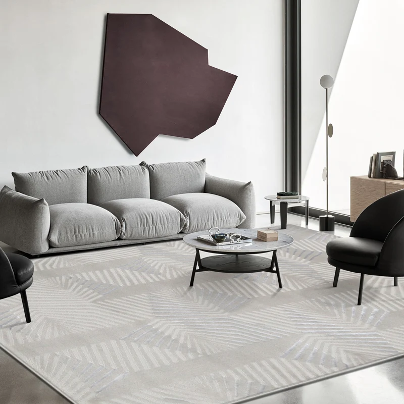 Tapis abstrait multicolore Simple en polyester, tapis Americana, lavable et facile d'entretien, respectueux des animaux de...