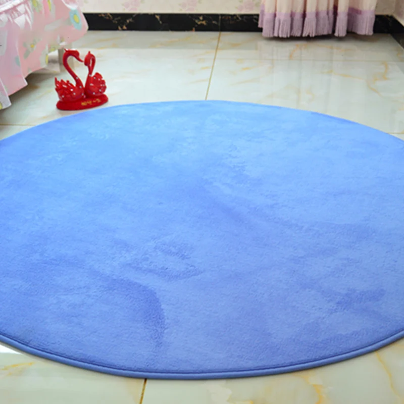Tapis de chambre décontracté multicolore, tapis de couleur unie, en polypropylène, facile d'entretien, tapis d'intérieur a...