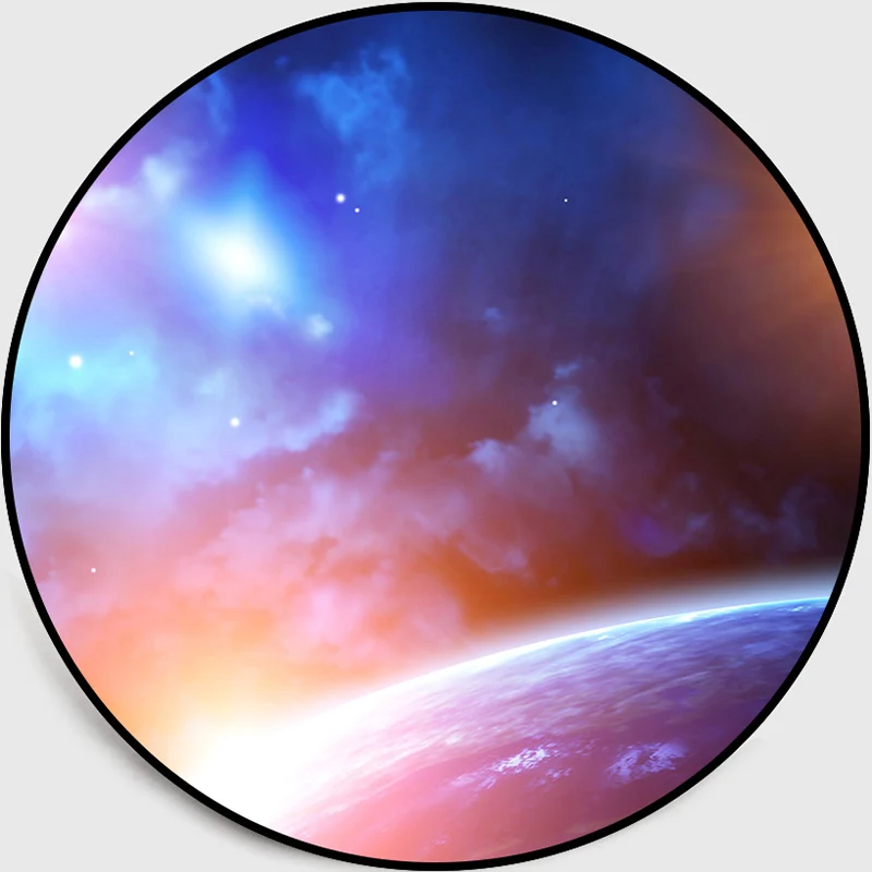 Tapis ciel étoilé 3D tendance, synthétique multicolore, avec envers antidérapant, lavable en Machine, pour chambre d'enfan...