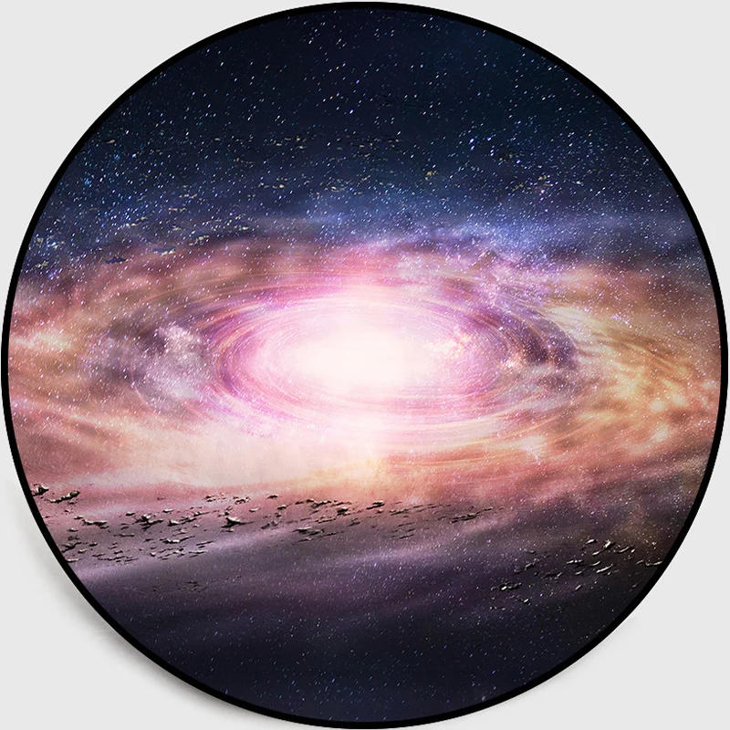 Tapis ciel étoilé 3D tendance, synthétique multicolore, avec envers antidérapant, lavable en Machine, pour chambre d'enfan...
