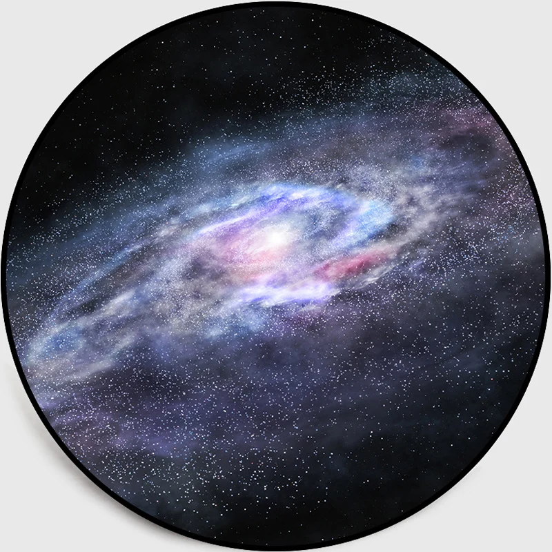 Tapis ciel étoilé 3D tendance, synthétique multicolore, avec envers antidérapant, lavable en Machine, pour chambre d'enfan...