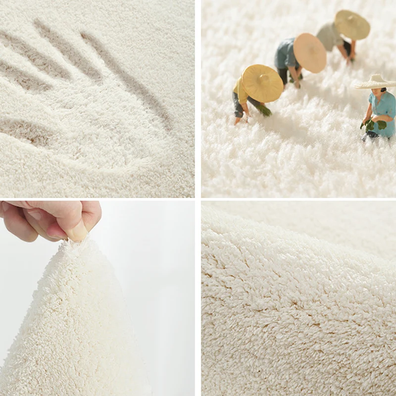 Tapis de confort multicolore en polyester, imprimé à la main, avec envers antidérapant, respectueux des animaux de compagn...