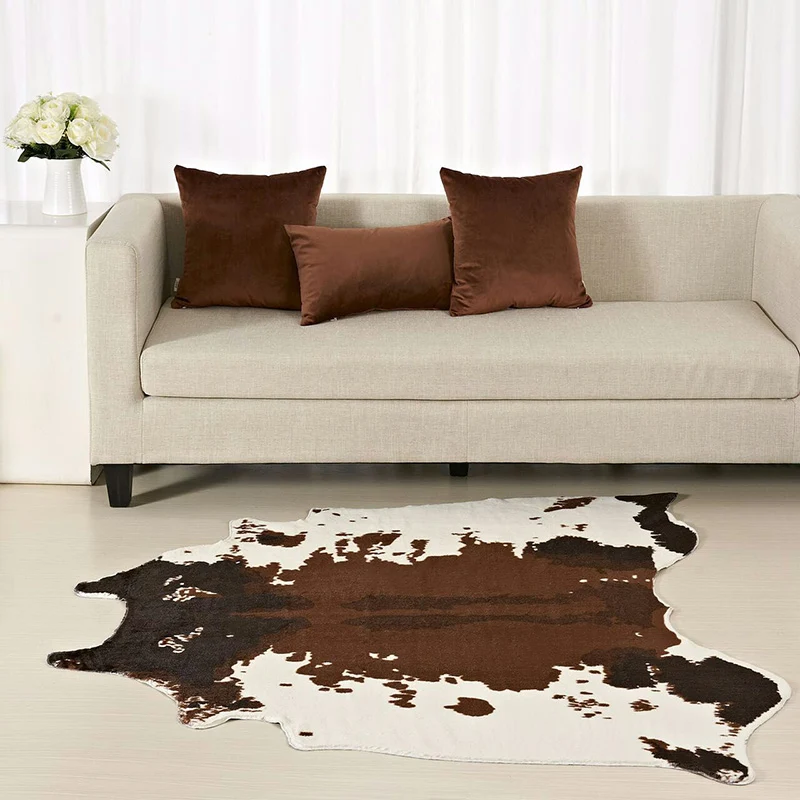 Tapis décontracté à motif de peau d'animal, multicolore, en polyester, antidérapant, adapté aux animaux de compagnie, pour...