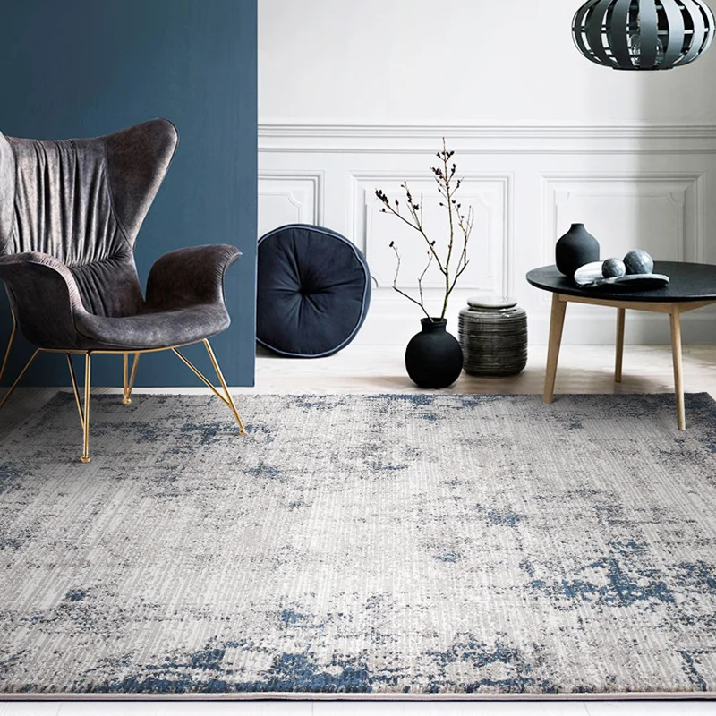 Tapis de décoration fantaisie multicolore, imprimé abstrait, mélange de coton, support antidérapant, facile d'entretien Cl...