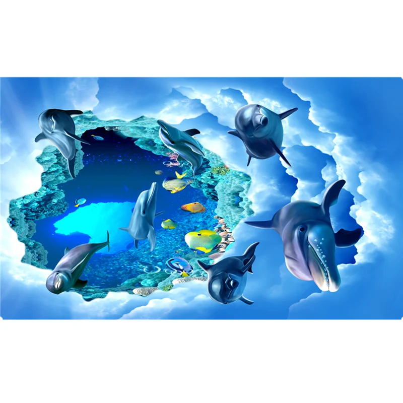 Tapis de décoration multicolore, nordique, zone d'impression d'animaux 3D, en polyester, facile d'entretien, respectueux d...
