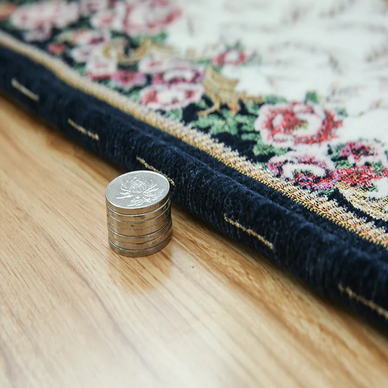 Tapis d'intérieur pivoine de ferme, synthétique multicolore, lavable en Machine, résistant aux taches, antidérapant, pour...