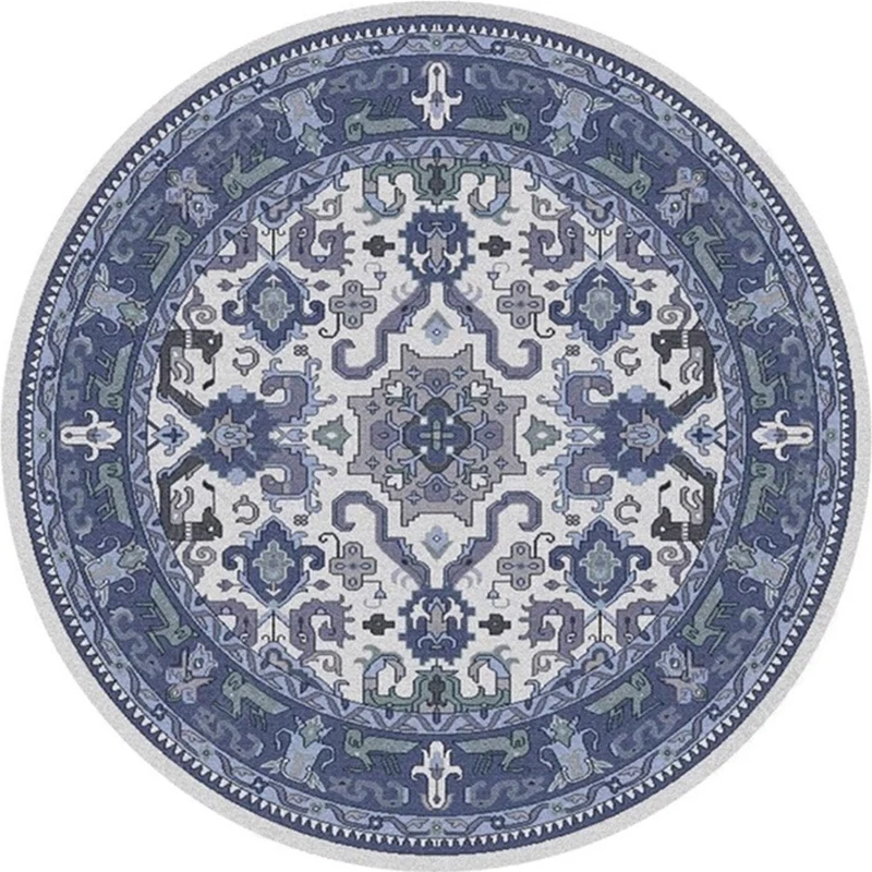 Tapis ethnique ethnique multicolore à fleurs, synthétique, persan, support antidérapant, lavable en Machine, respectueux d...