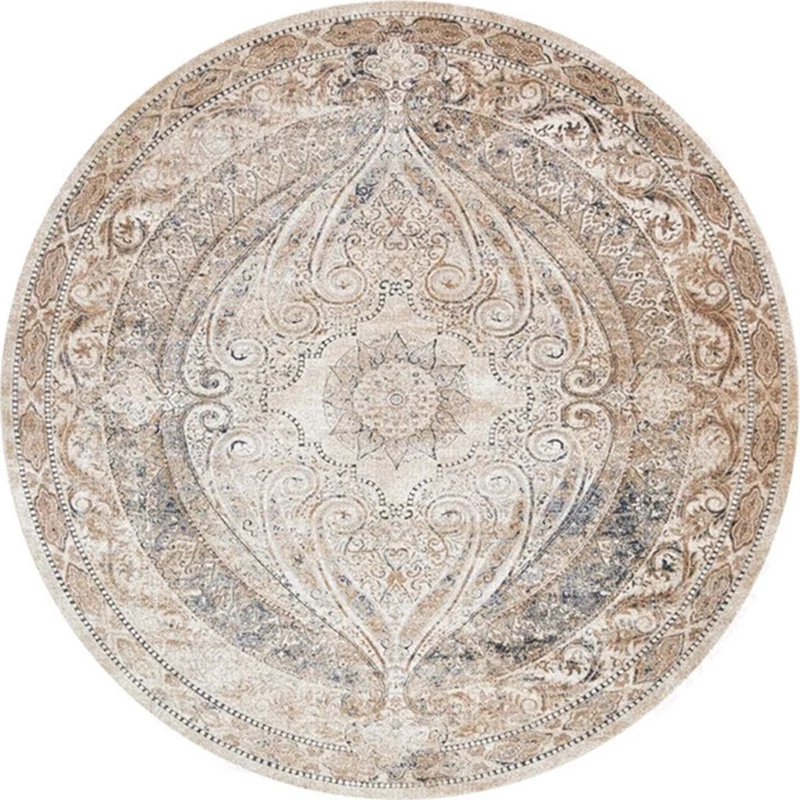 Tapis ethnique ethnique multicolore à fleurs, synthétique, persan, support antidérapant, lavable en Machine, respectueux d...