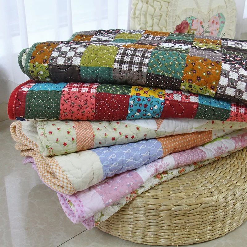 Tapis imprimé Floral multicolore, tapis d'intérieur moderne en coton, support antidérapant, facile d'entretien, lavable, p...