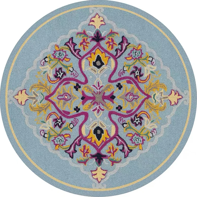 Tapis imprimé Tribal Antique, multicolore, bohème, intérieur, en Polyester, envers antidérapant, lavable, résistant aux ta...