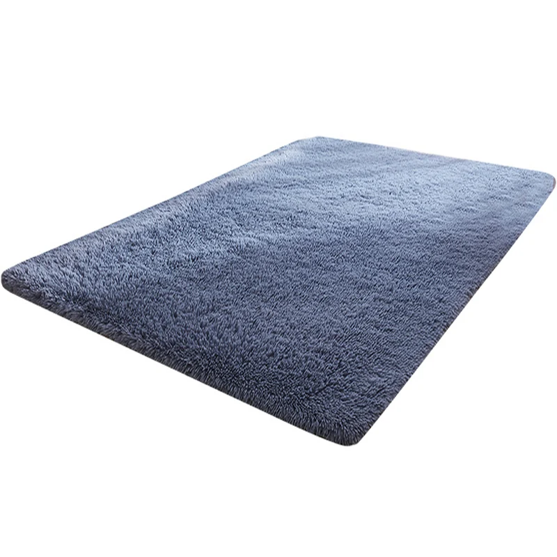 Tapis de maison multicolore uni, style nordique, moelleux, lavable en machine, résistant aux taches, avec envers antidérap...