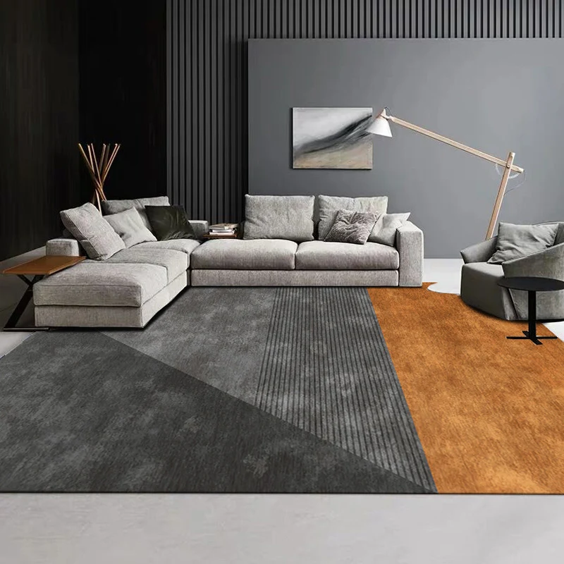 Tapis moderne et créatif à rayures colorées, antidérapant, respectueux des animaux de compagnie, lavable en Machine, pour...
