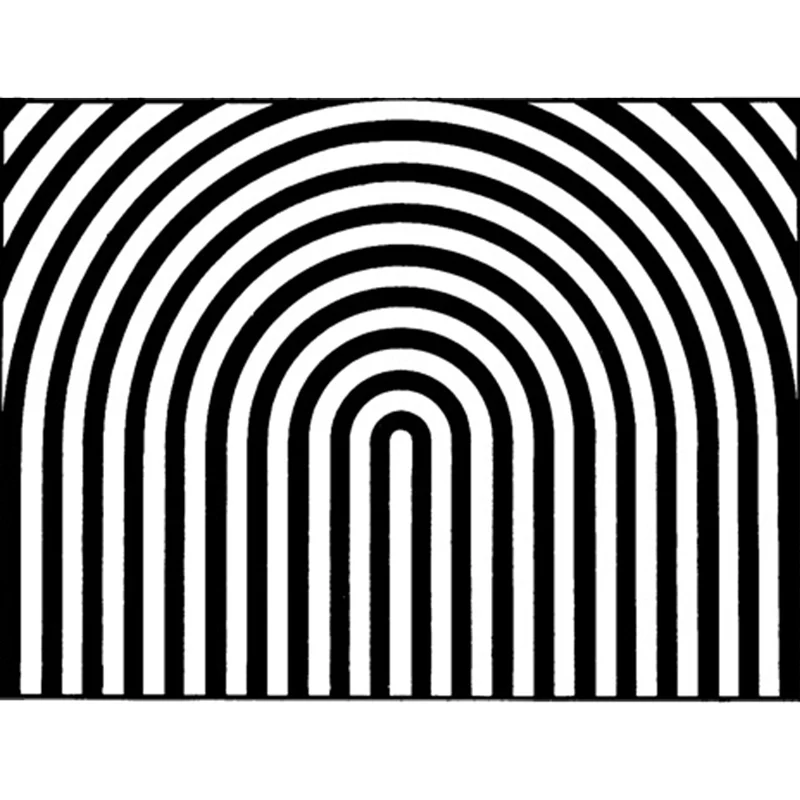 Tapis de nouveauté contemporain en blanc et noir, motif de lignes courbes 3D, tapis lavable en Polyester pour la décoratio...