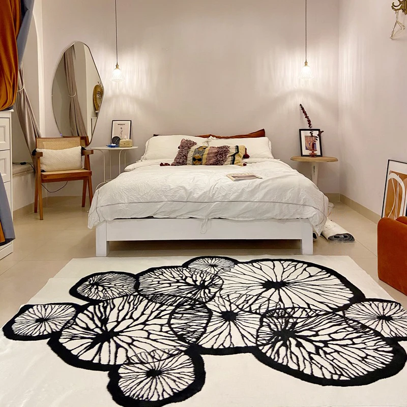 Tapis de pied de pièce multicolore, simple, imprimé peau d'animal, en polypropylène, résistant aux taches, support antidér...
