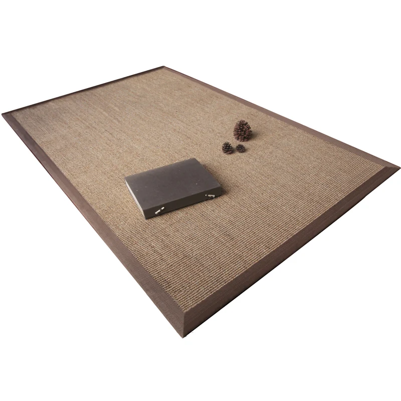 Tapis rustique primitif, multicolore, uni, lavable, antidérapant, résistant aux taches, pour salon de thé Clearhalo