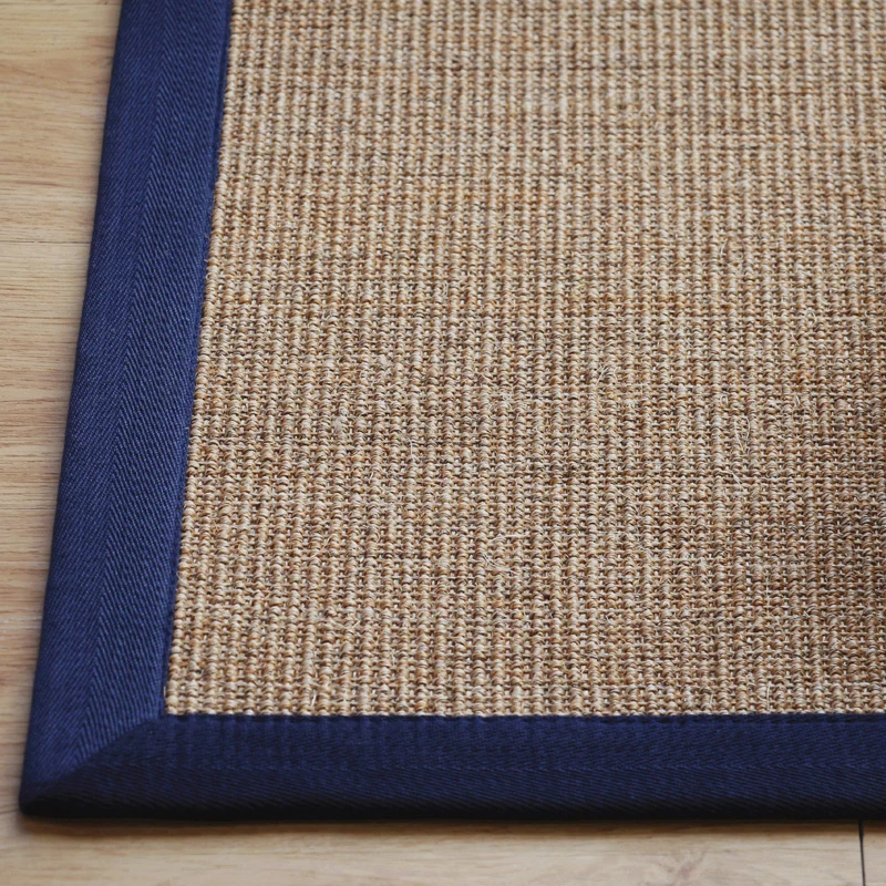 Tapis rustique primitif, multicolore, uni, lavable, antidérapant, résistant aux taches, pour salon de thé Clearhalo